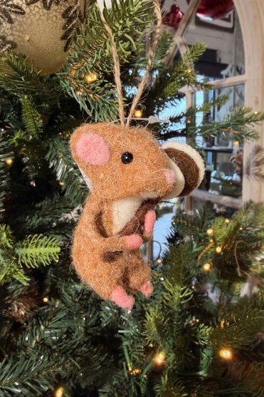 Hanging Jaq Candy Mouse Decoration