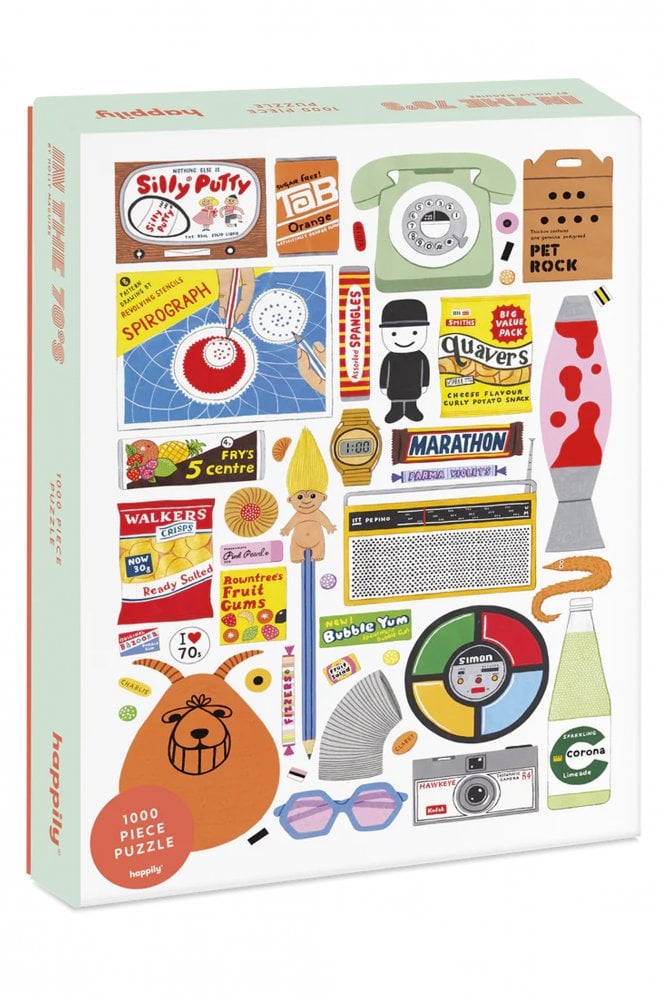 Happily Puzzles Retro 70s 1000 piece Puzzle