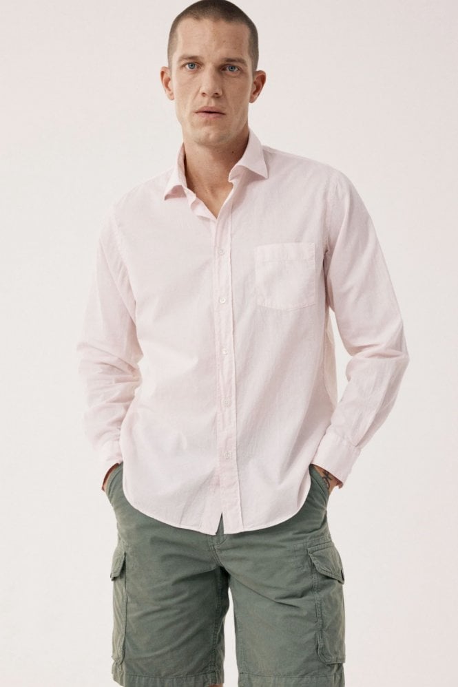 Hartford Mens Paul Pat Shirt in Pinky