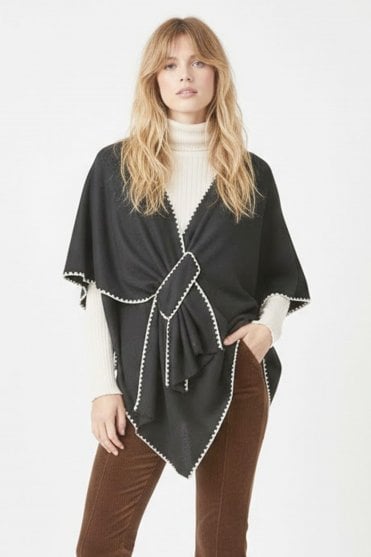 Henriette Poncho in Black