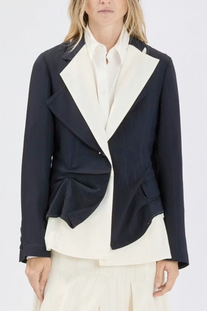 HIGH Brazen Tailored Jacket in Blue and White