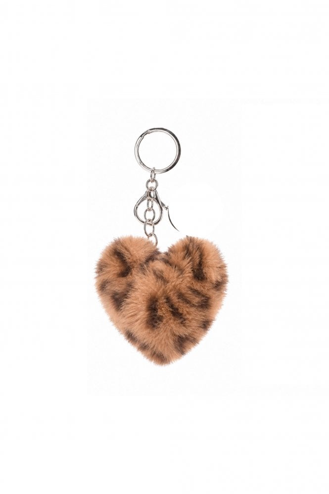 Hot Tomato Big Cat Heart in Brown Leopard