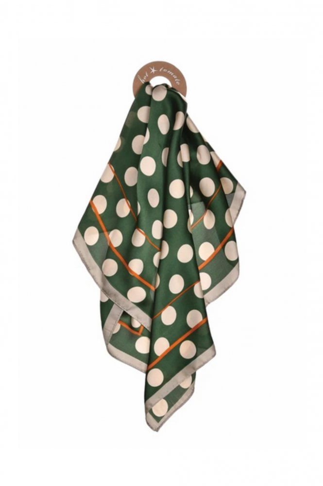 Hot Tomato Silk Scarf in Get Spotted