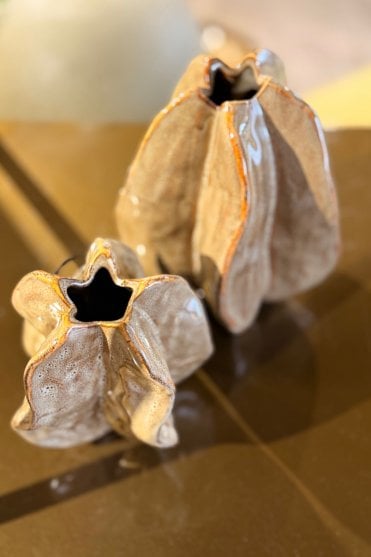 Idrija Vase Small in Light Brown