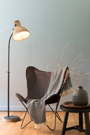 Imbert Floor Lamp in Wood Brown