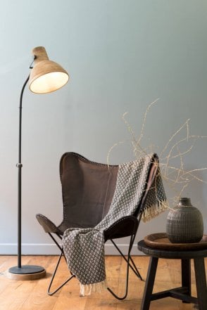 Imbert Floor Lamp in Wood Brown