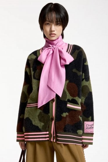 Kamoo Camouflage Knit Cardigan