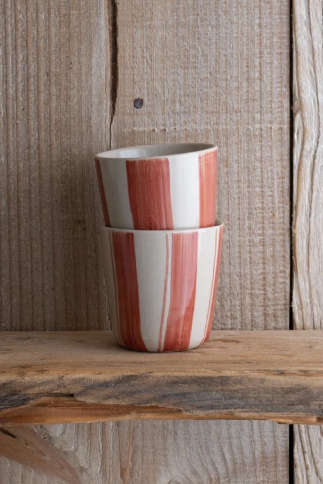 Kindred Cornflower Beaker Set of 2 Brushed Berry Red