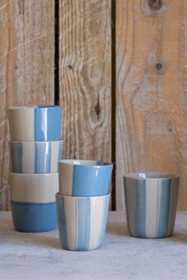 Rue Beaker Set of 2 in Light Blue Small