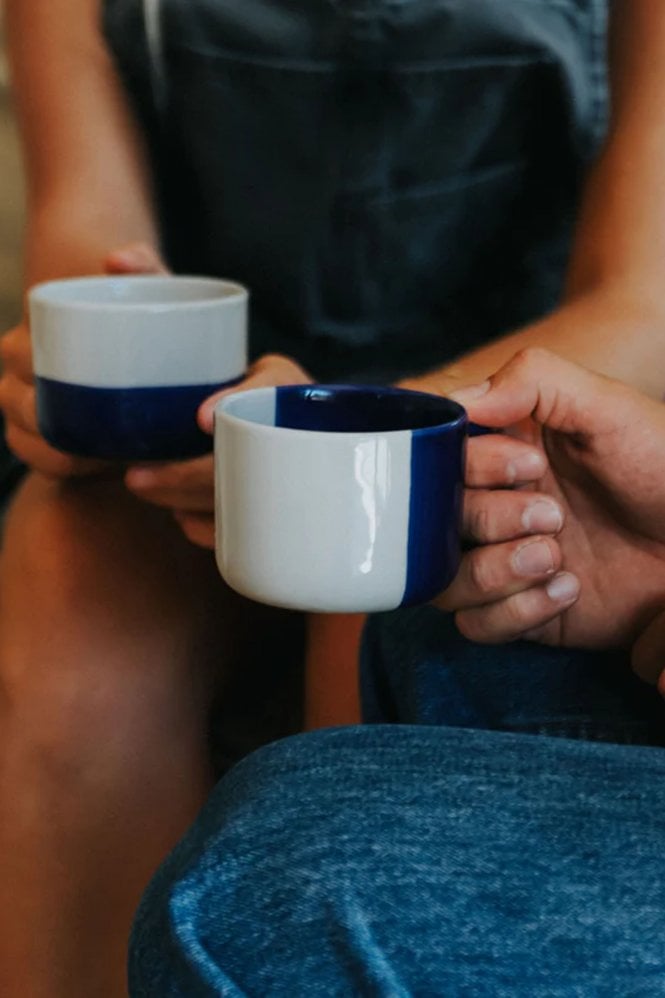 Kindred Rue Mug Set of 2 in Indigo Blue