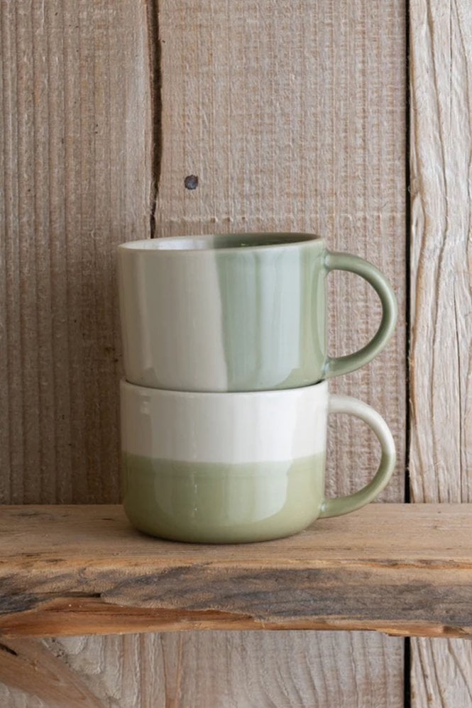 Kindred Rue Mug Set of 2 in Sage Green