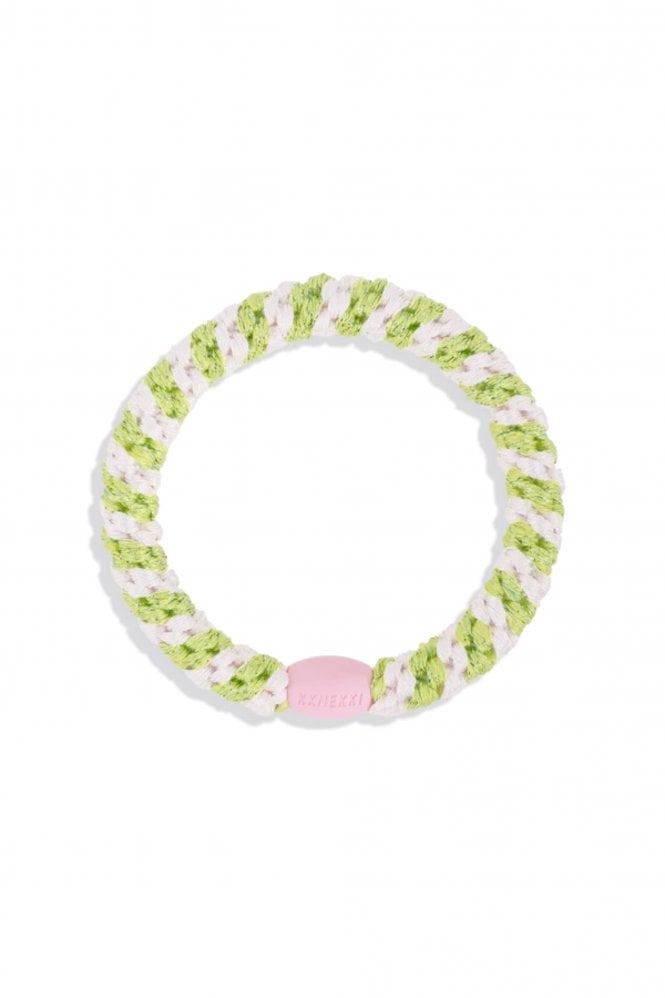 Kknekki Hairband in Ballet Pink Lime Glitter Stripe