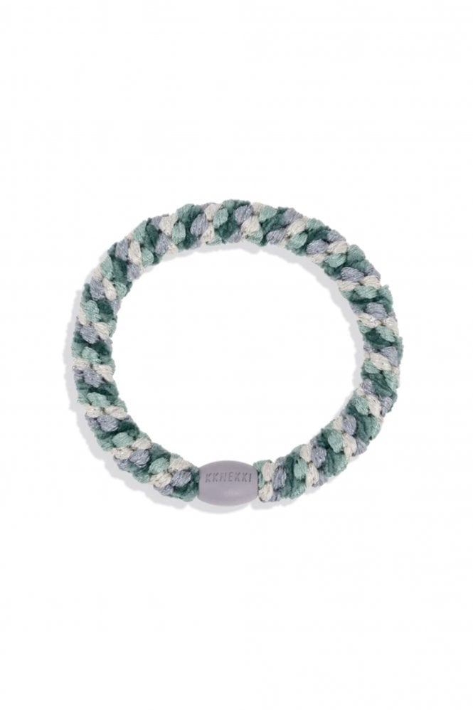 Kknekki Hairband in Green Silver Glitter