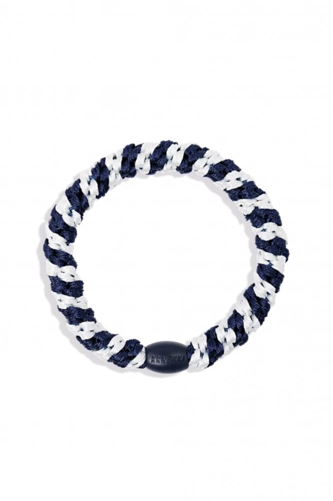 Kknekki Hairbands in White Navy Stripe
