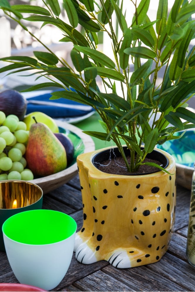 &klevering Large Fluo Green Tealight Holder