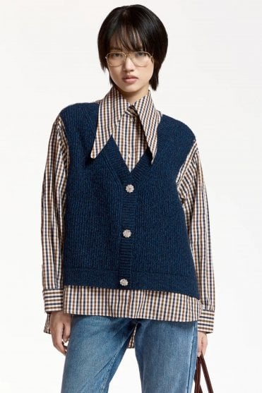 Kute Fabric Mix Shirt