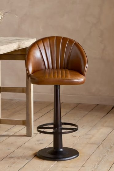 Lal Leather Swivel Chair