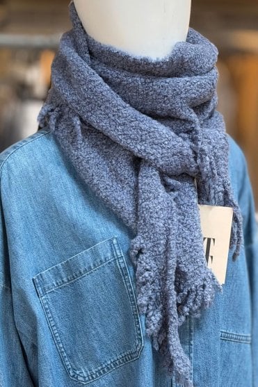 Lando Triangle Scarf in Dark Denim