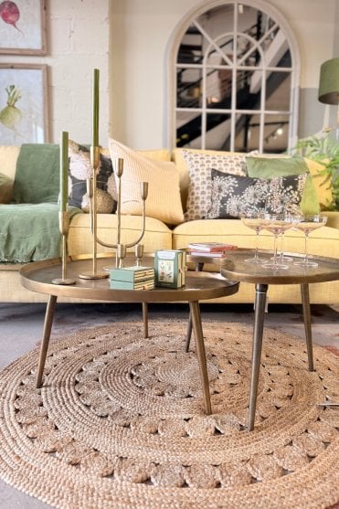 Large Lienz Side Table inn Antique Bronze 