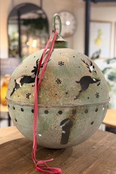 Large Rustic Garden Reindeer Bauble
