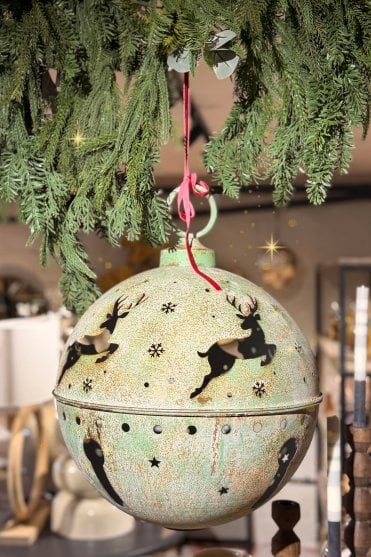 Large Rustic Garden Reindeer Bauble