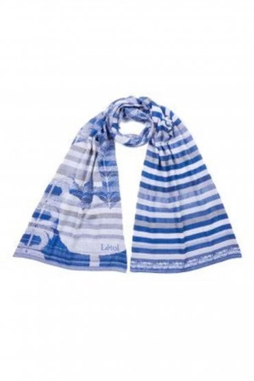 Scarf in Eulalie Outremer