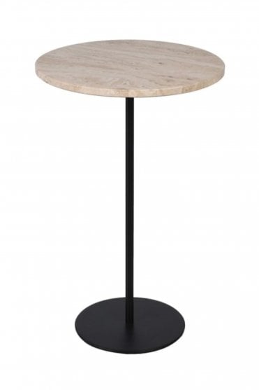 Light Travertine Side Table