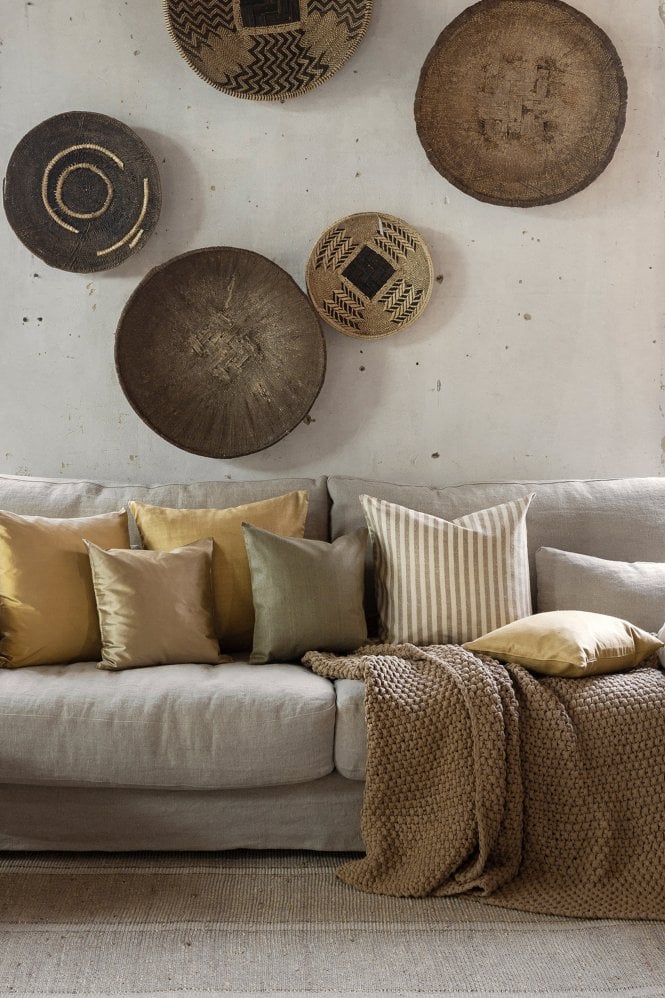 Linum Seta Cushion in Light Bear Brown