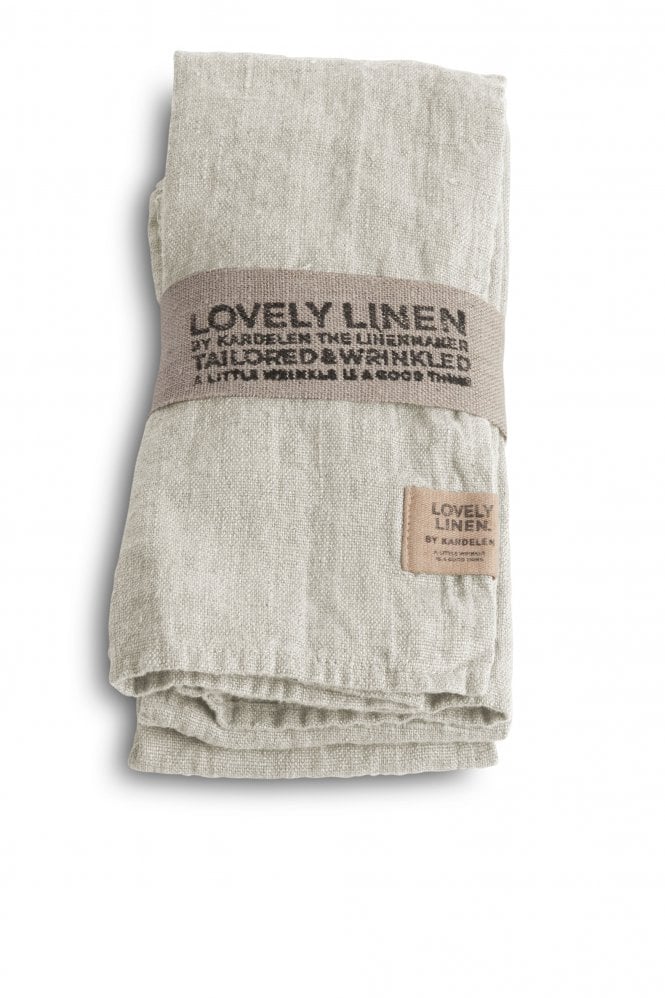 Lovely Linen Linen Napkins in Light Grey