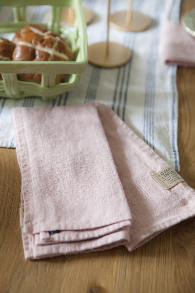 Lovely Linen Linen Napkins in Litchi