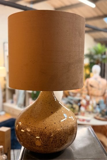 Lucio Lamp with Chocolate Shade