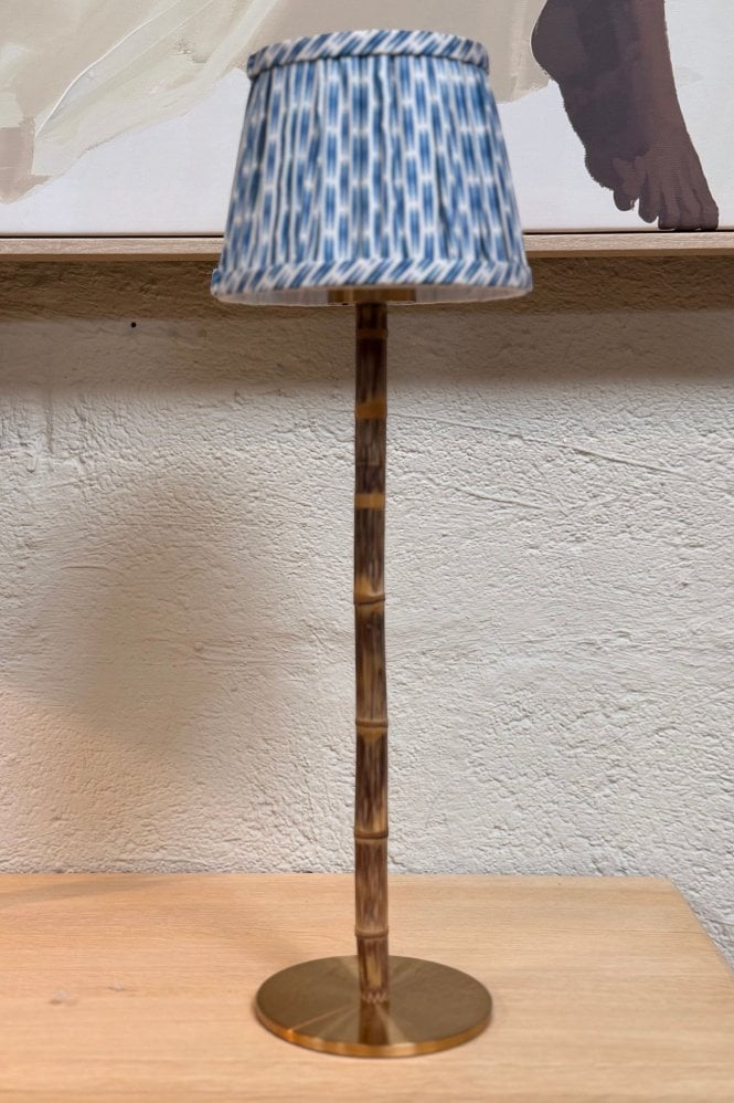 Ludlow Lighting Babbington Tall Lamp with Blue Shade 