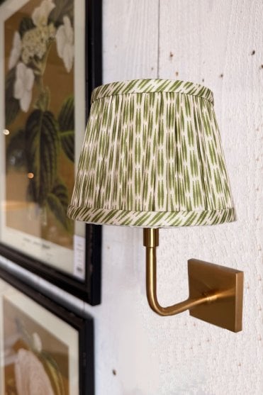 Babbington Wall Light with Green Shade