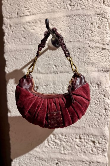 Luna XS Shoulder Bag in Cowhide/Leather Bordeaux