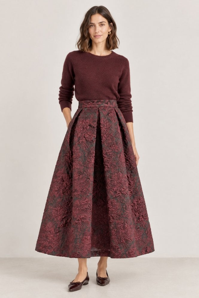 LUNATICA MILANO A-Line Skirt in High Purple