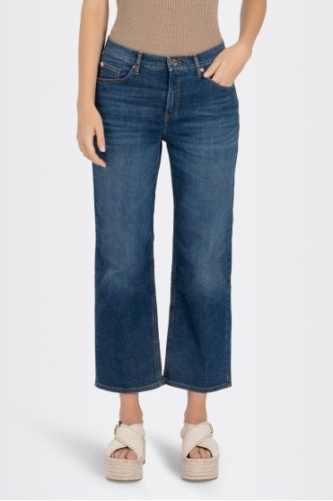 Culotte Jean in Blue Stone
