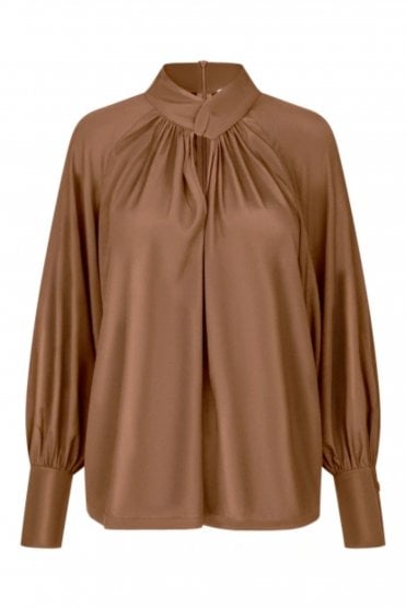 Madelaine Blouse with Drape Detail
