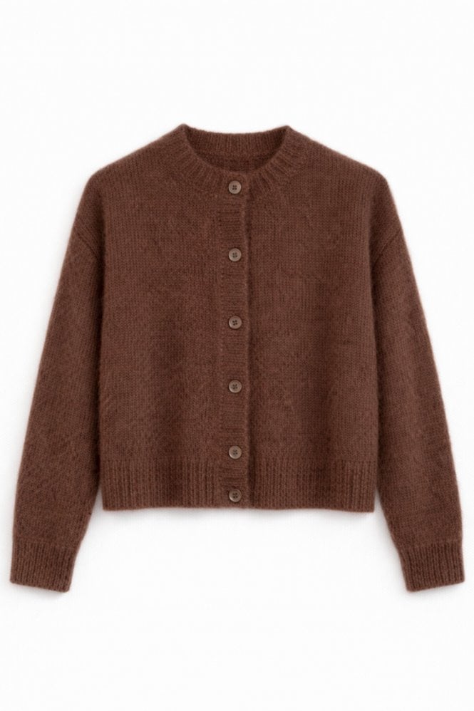 Maison Anje Britana Cardigan in Wood