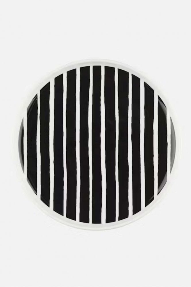 Marimekko Piccolo Plate in Black and White 20cms