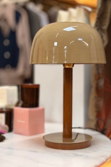 Marivet Table Lamp in Sand Brown