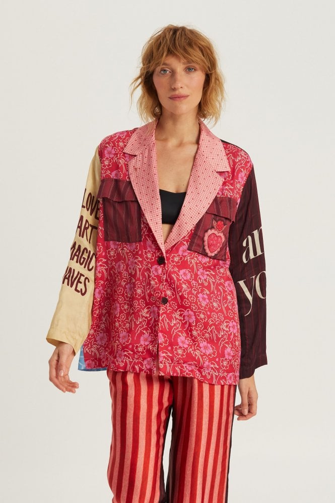 Me369 Audrey Printed Collar Jacket