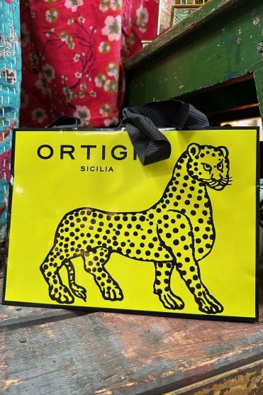 Medium Ortigia Gift Bag in Green