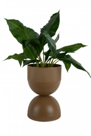 Medium Tonar Plant Pot in Mocha Brown