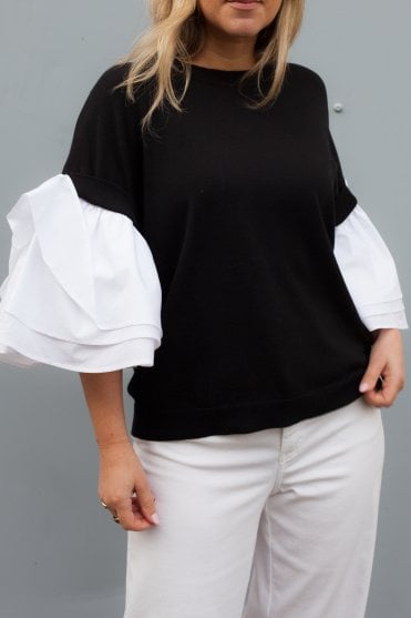 Knit with Cotton Sleeve