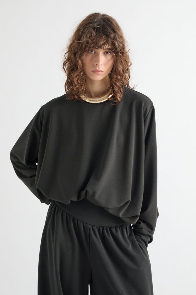 Meimeij Top with Bubble Bottom in Black