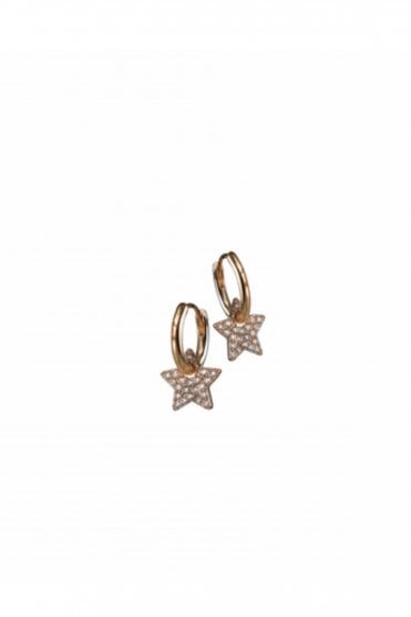 Micro Star Captured on Hoop in Gold