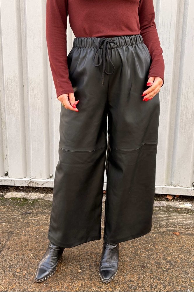 Milla Faux Leather Culotte