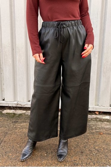 Faux Leather Culotte