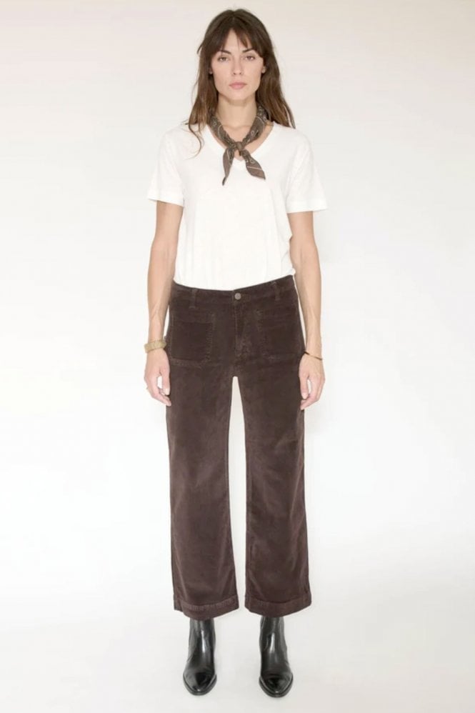 MKT Studio Frida Velvet Pants in Brown
