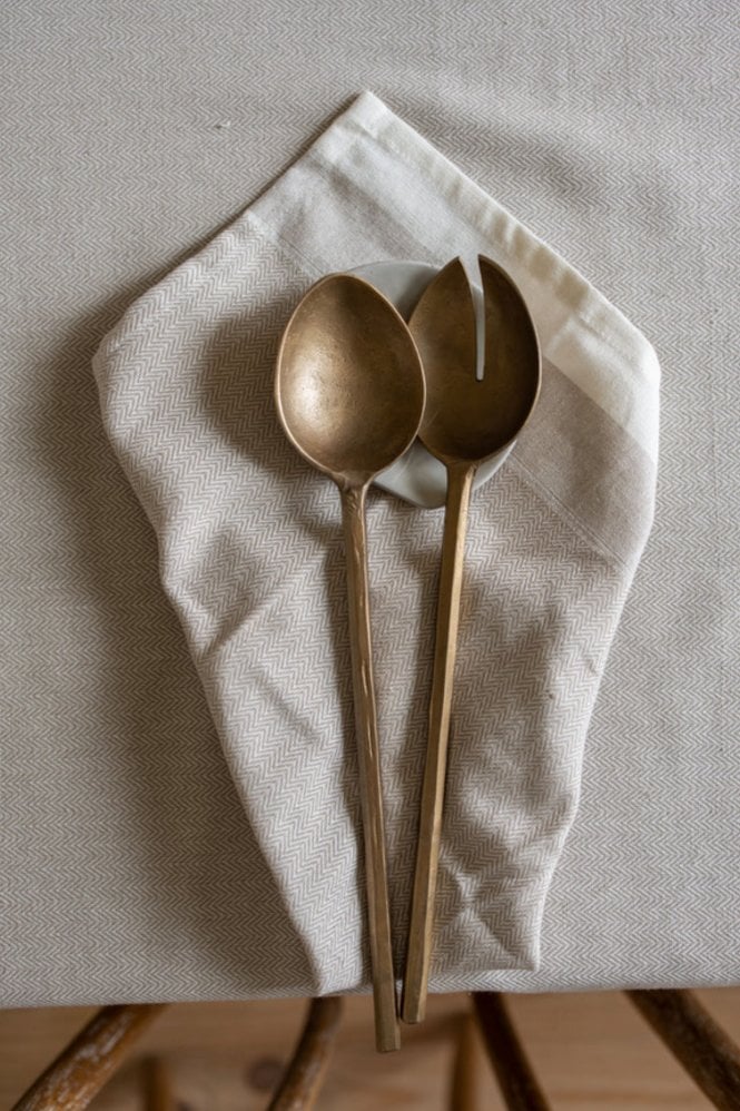 Morgan Wright Forged Pair of Salad Servers